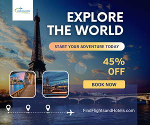 Blue Explore The World Promo Instagram Post 300 × 300 Px 300 × 250 Px